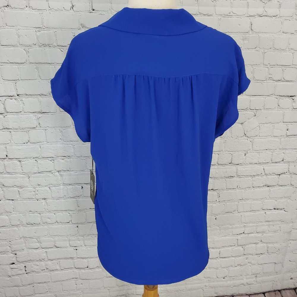 Vince Camuto Extended Shoulder Notch Collar Blouse - Picture 5 of 6